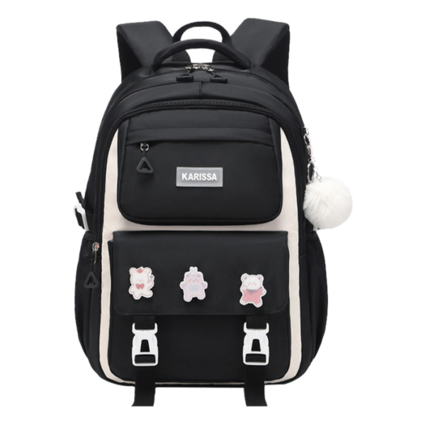 Kids Backpack Children School Bag (Black)