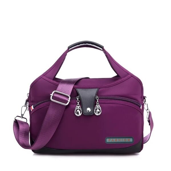Large Capacity Waterproof Anti-theft Fashion ( purple color)